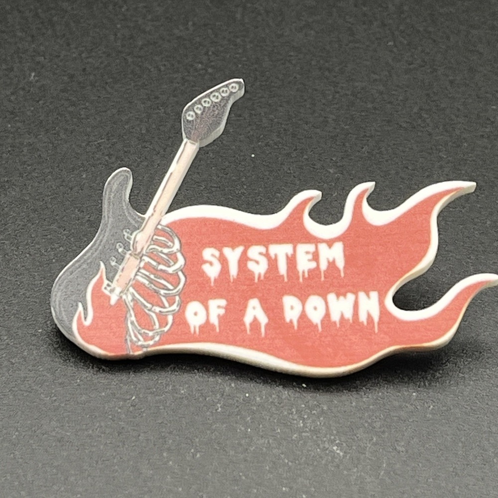 System Of A Down Rock Band Music Plastic‎ Lapel Hat Pin